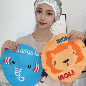Mũ tắm của phụ nữ Mũ trùm tóc khi tắm in hình động vật dễ thương cho phụ nữ & trẻ em SHOPER