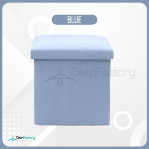 Multi-functional Large-capacity Foldable Suede Storage Box Stool Storage Chair Storage Seat