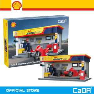 CaDA Shell Maintenance Station Brick Building Mechanical Master DIY Blocks Toy Set C66034W