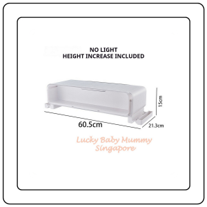 【JJ HOME】Monitor Stand with Drawer Storage LED Desktop Organizer Riser