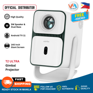 Wanbo New T2 Ultra Wanbo T2 Ultra Gimbal Projector Free 120° Angle 1080P Full HD Android 11.0 ASA 3.0 Technology Reflection Projector Home Office Classroom Projector Outdoor Netflix Theater Projector VMI