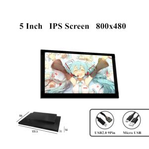 5 Inch IPS Secondary Screen for Computer CPU GPU RAM HDD Display USB LCD Monitor For AIDA64  Computer PC Case Dynamic Display