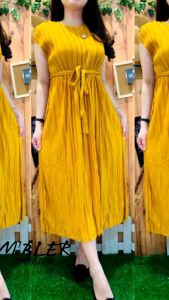 MEGA SALE MIDI DRESS JUMBO PLISKET IMPORT SIZE JUMBO DRESS WANITA TERBARU