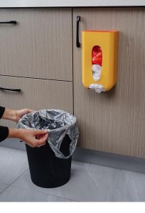 **TOP SELLING** 2024 NEW Multifunctional Storage Box kitchen wall hanging Plastic Bag Dispenser Garbage Bags Storage Box bathroom Organizer shoe cover Roll Paper storage case holder 塑料袋收纳盒