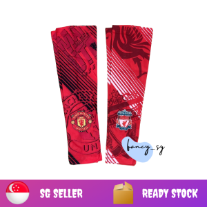 Manchester United/Liverpool Sleeves UV Sun Protective Gloved Cooling Outdoor Arm Sleeves For Hiking Cycling Climbing Fishing Driving Sports