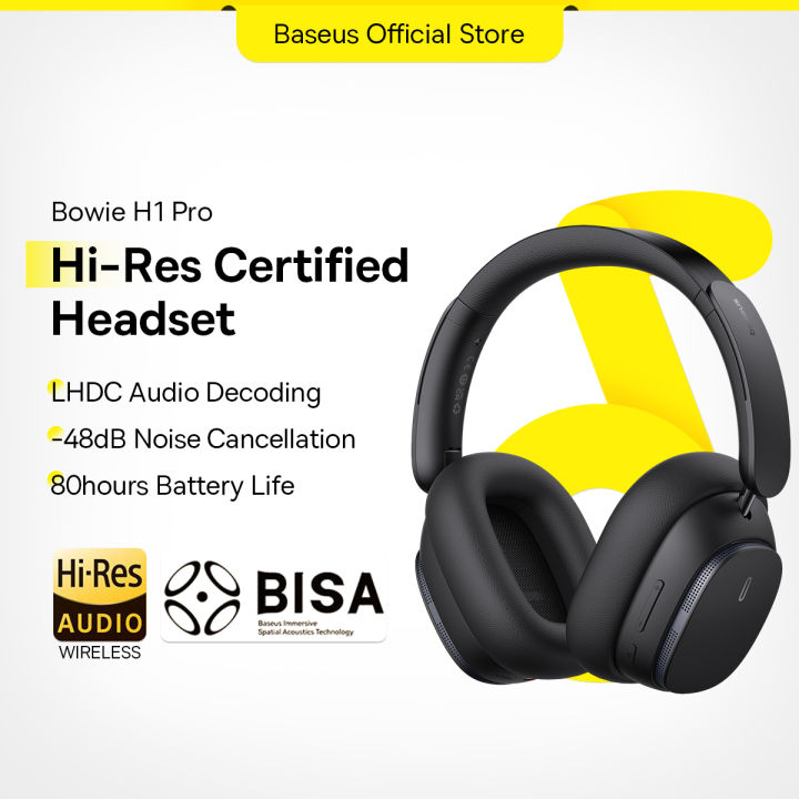 Baseus H1 Pro Wireless Bluetooth -48dB Active Noise Cancellation ...
