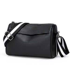 IELGY mens business document cowhide retro messenger bag