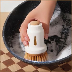 Brush Liquid Squeezable Dishwashing Dishwasher Doesnt Hurt the Pan Squeeze Flexible Liquid Dispensing by Pressing