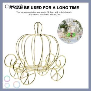 [Cumarba] Creative Pumpkin Carriage Decor Golden Candy Box Pumpkin Cart gift