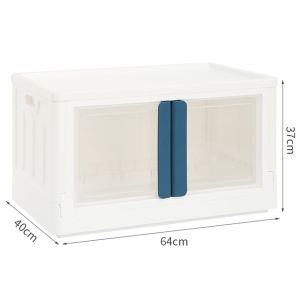 Geegobuy ตู้เก็บของใสสำหรับเสื้อผ้าของเล่นหนังสือ กล่องเก็บของพับเก็บได้สำหรับบ้าน