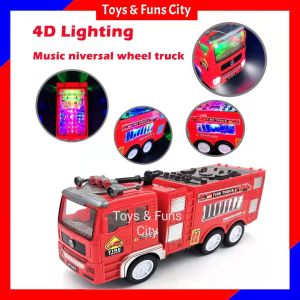 🚔Children Toy Trucks🚔 - Fire Truck Police Truck Engineering Truck Garbage Truck Mixers & Tanker c/w Music and 4D Flash Light