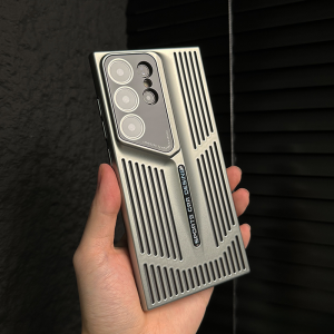 HEXDRAGON เคสโทรศัพท์โลหะผิวด้านเคสระบายความร้อนสุดเท่สำหรับ Samsung Galaxy S24 S22 S23 Ultra Plus เคสซัมซุงแบบบางพิเศษเคสระบายความร้อนกระจกกล้องถ่ายรูปฝาครอบป้องกัน