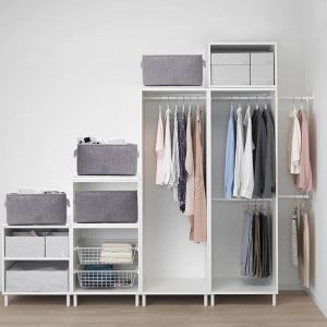 กล่องเก็บเสื้อผ้า ที่เก็บชุดชั้นใน พับเก็บได้ ประหยัดพื้นที่ กล่องเก็บของแบบแบ่งช่อง 45x31x11cm E63