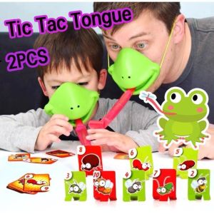 【Zdandan】หน้ากากกบ 2ชุด กบยื่นลิ้นออกมา tic tac tongue ของเล่นเด็ก