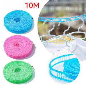 10m Windproof Non-Slip Clotheslines Portable Outdoor Travel Non-slip Washing Clothes Line Rope