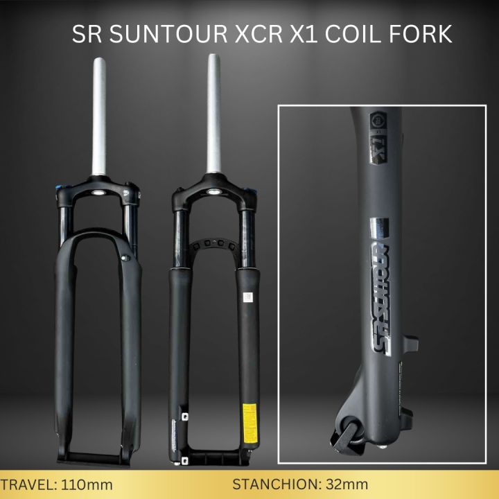 SR Sounter XCR Fork 110mm 27.5インチ用 Original SR SUNTOUR X1 XCR Mountain Bike Oil Spring Suspension