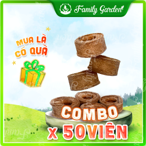 Viên nén ươm hạt xơ dừa - Bầu ươm cây giống kích hạt nảy mầm I Độc quyền Family Garden