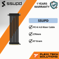 Flexi Tech SSUPD PCI-E 4.0 Riser Cable Compatible with Meshroom S and Meshlicious. 