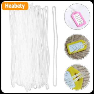 【2-3 days delivery】 50pcs Travel Tags Plastic Bag Loops Transparent Luggage ID Label Strap Holder Lanyard Portable Travel Accessories