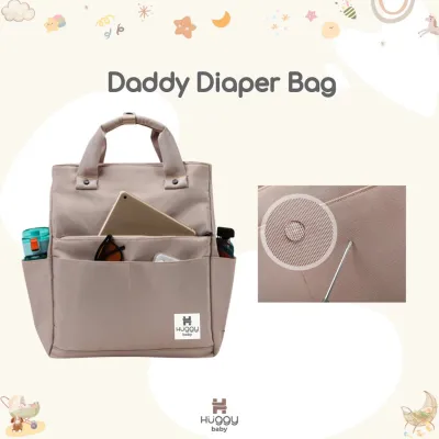 Huggy Baby - Tas Popok Multifungsi Daddy | Tote Organizer Keluarga B101041