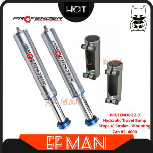 PROFENDER 2.0 Hydraulic Travel Bump Stops 4" Stroke + Mounting Can BS-4000