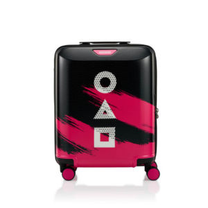 American Tourister Limited Edition 52cm Hard Case Spinner Luggage with TSA Lock and 360 Rotation Wheels New - Squid Game Design