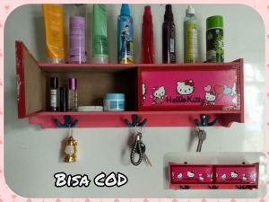 rak kosmetik karakter lucu rak gantung