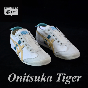 Original Tiger Shoes Classic White/pink/blue Mens and Womens Canvas Non-slip Lazy Shoes Comfortable Breathable Casual Sneakers 1182A087-103