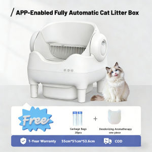PHM Cat litter box Intelligent fully automatic cat litter box open automatic cleaning poop scooper easy to clean WIFI cat toilet Anti-Splash