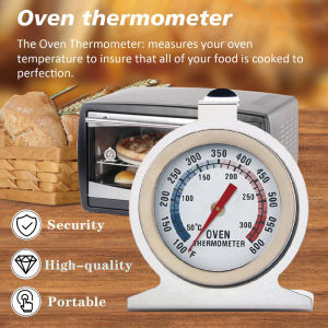 Stainless Steel Oven Thermometer Baking Cake Tools Baking Accessories Kitchen Accessories Food Instant Read Temperature Gauge for Home Kitchen Restaurant(50-300°C/100-600°F)