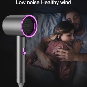 Household Blue Negative Ion Silent Dormitory Hair Dryer Blue light high efficiency hair dryer