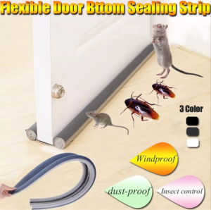 Door Seam Bottom Seal Soundproof Sealing Strip Dust-proof Strip Door Bottom Seal Strip Guard Wind Dust Threshold Seals Draft Stopper