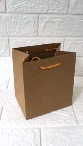 PAPERBAG CRAFT (1 LUSIN) SIZE 14X11X155 - Tas Sovenir dan Wadah Kosmetik dengan Harga Terjangkau