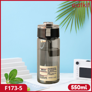 Eatkit Botol Minum Transparan Bening 350 550 800ml Tumbler Air Estetik BPA Free Tahan Suhu Tinggi