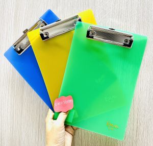 Combo 2 Trình Ký Đơn A5 Kẹp Tài Liệu Bản Vẽ Bìa Kê Trình Ký Nhựa Nhiều Màu Sắc