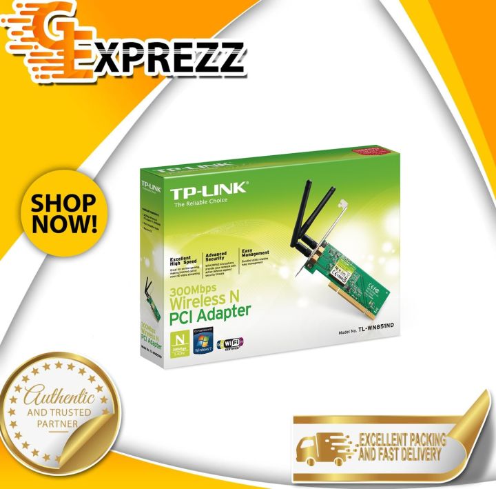 TP-LINK TL-WN851ND 300Mbps Wireless N PCI Adapter | Lazada PH