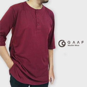 Kaos Koko Kurta Pakistan Lengan 3/4 Bahan Adem