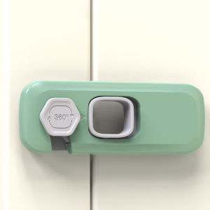 หัวล็อคลิ้นชักตู้เสื้อผ้า ตู้เย็น หัวเข็มขัดตัวยึดประตูล็อค