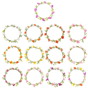 Natural Style Flower Crown Headpiece Lightweight and Comfortable Floral Garland Hair Accesories for Everyday Wear