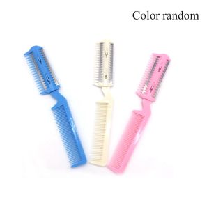 LINSBAYWU 2Pcs Professional Durable Razor Fur Cleaner Cut Thinning Disassembled Cat Brush Pet Hair Trimming Dog Scissor Grooming Comb