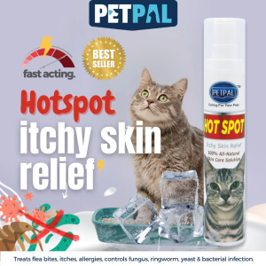 Petpal® Hotspot Spray for Pets | Fast Relief for Itchy Skin Ringworm Fungal & Bacterial Infection