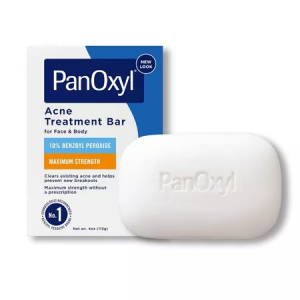 PanOxyl 10% Benzoyl Peroxide Maximum Strength 156g Facial Cleanser Acne Foaming Wash/Acne Treatment Bar 113g Deep Cleansing Face & Body Acne 10% Benzoyl Peroxide Soap Acne Wash