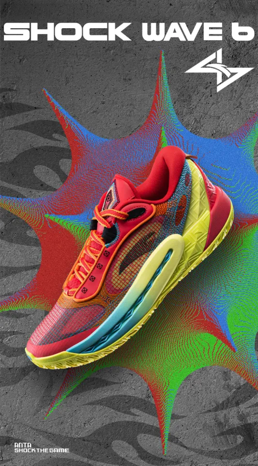 ANTA Shock Wave 6 Men Basketball Shoes Nitroedge Sports Shoes