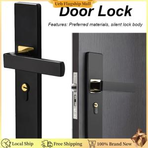 [Ueb Flagship Mall][Ueb Flagship Mall] Metal Door Security Lock Anti-theft Mechanical Door Lock Split Handle Door Handle Lock with Keys Security Entrance for Interior Wood Door