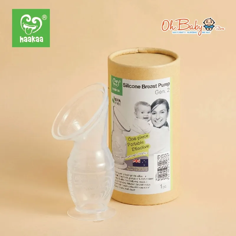 Haakaa Gen Silicone Breast Pump 150ml with Free Gift Oh Baby
