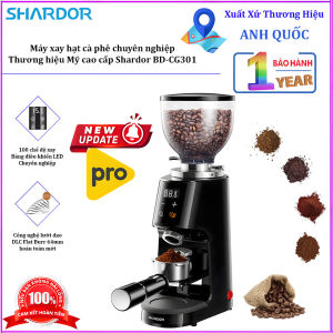Máy xay hạt cà phê chuyên nghiệp dùng cho gia đình quán cà phê vừa và nhỏ. Thương hiệu Mỹ cao cấp Shardor BD-CG301. HÀNG CHÍNH HÃNG