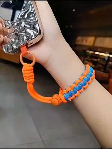 Handwoven Adjustable Mobile Phone Universal Lanyard Wrist Strap Outdoor Sports Safety Anti-drop Rope