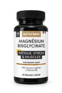 Nat&Form Magnesium Bisglycinate + Vitamin B6 Giúp Cải Thiện Giấc Ngủ Giảm Lo Âu