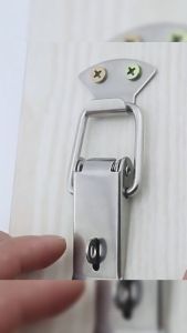 HB Stainless Steel Toggle Lock Clamps Latch Handles for Boxes (With Padlock Hole) 1Pc