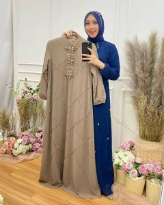 [COD] GAMIS CERUTY COMBINASI APLIKASI PAYET PREMIUM SUPER MEWAH-GAMIS CERUTY TERBARU